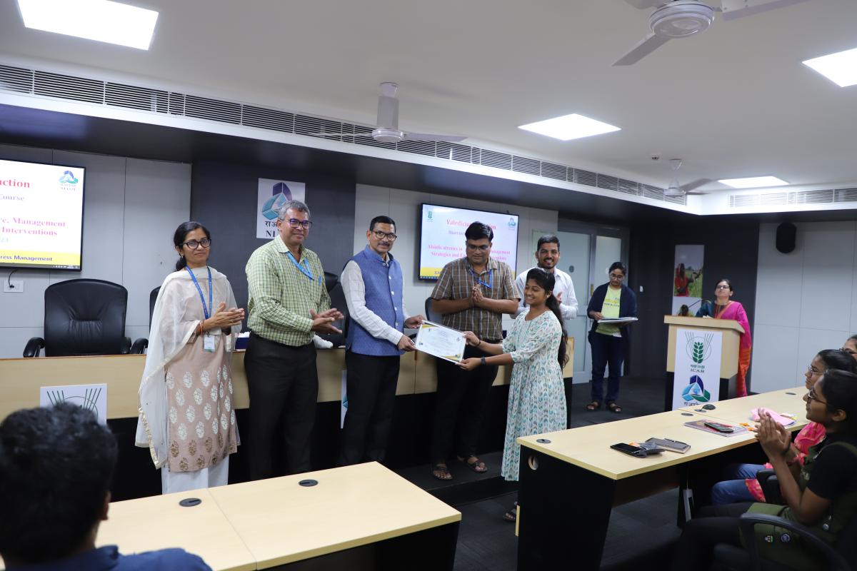 Organization of an Inplant Training Programme on “Abiotic Stresses in